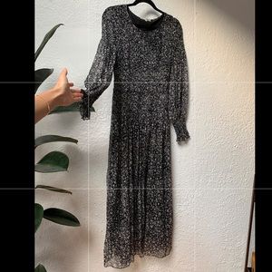 Loveshackfancy star print maxi dress